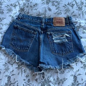 Levi’s Destroyed Denim Shorts